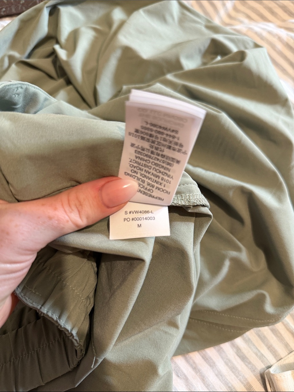 Vuori Wide Leg Pants in Light Sage Green - Picture 9 of 9